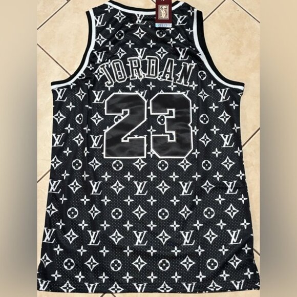 Chicago Bulls Michael Jordan # 23 Jersey Black/White , Unisex - Picture 6 of 12